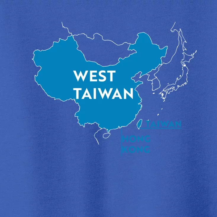 Funny China Map West Taiwan Gift Toddler T-Shirt