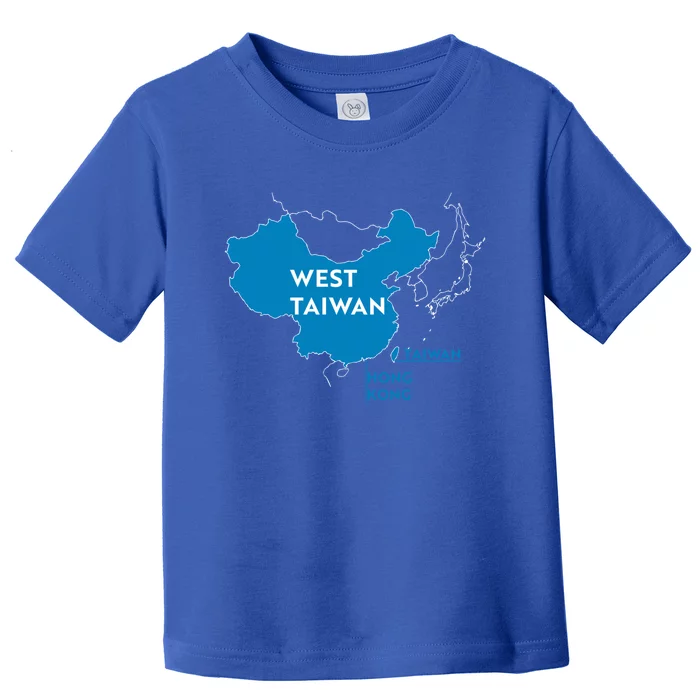 Funny China Map West Taiwan Gift Toddler T-Shirt