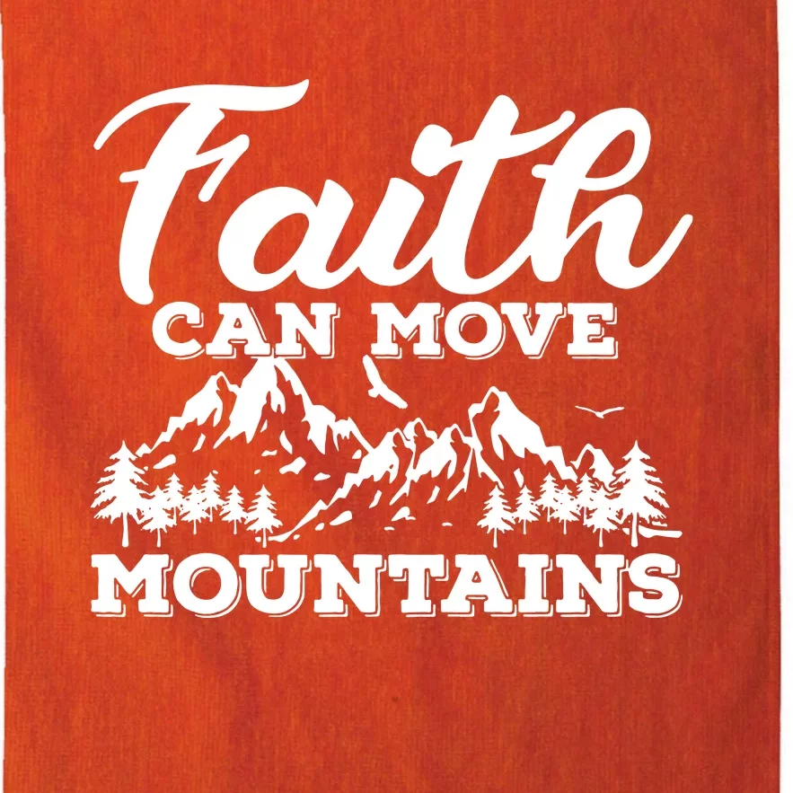 Faith Can Move Mountains Platinum Collection Golf Towel