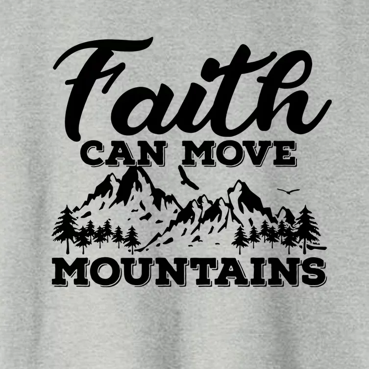 Faith Can Move Mountains Women's Crop Top Tee