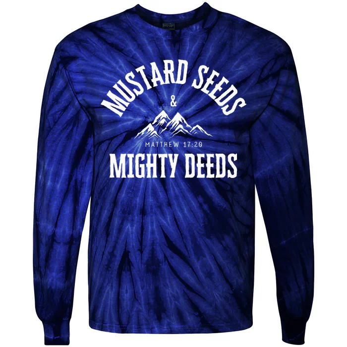 Faith Can Move Mountains Tie-Dye Long Sleeve Shirt