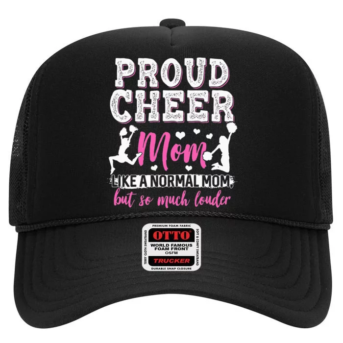 Funny Cheerleading Mom Cheer Mom High Crown Mesh Trucker Hat