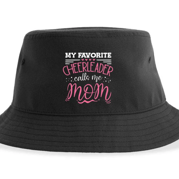 Funny Cheerleading Mother Cheer Mom Sustainable Bucket Hat