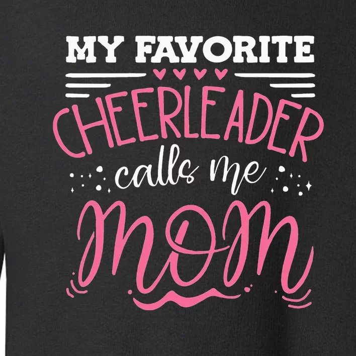 Funny Cheerleading Mother Cheer Mom Toddler Sweatshirt