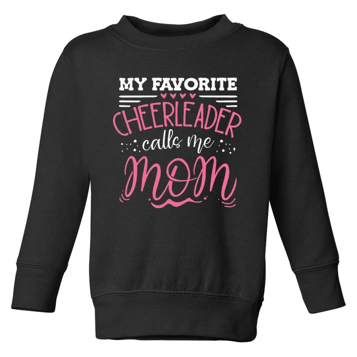 Funny Cheerleading Mother Cheer Mom Toddler Sweatshirt