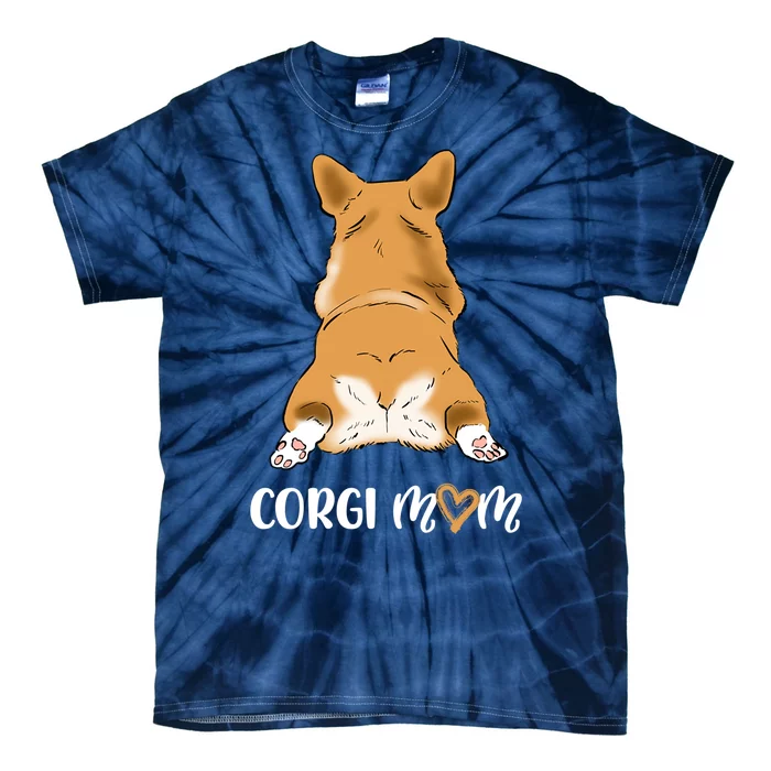 Funny Corgi Mom For Dog Lovers Tie-Dye T-Shirt