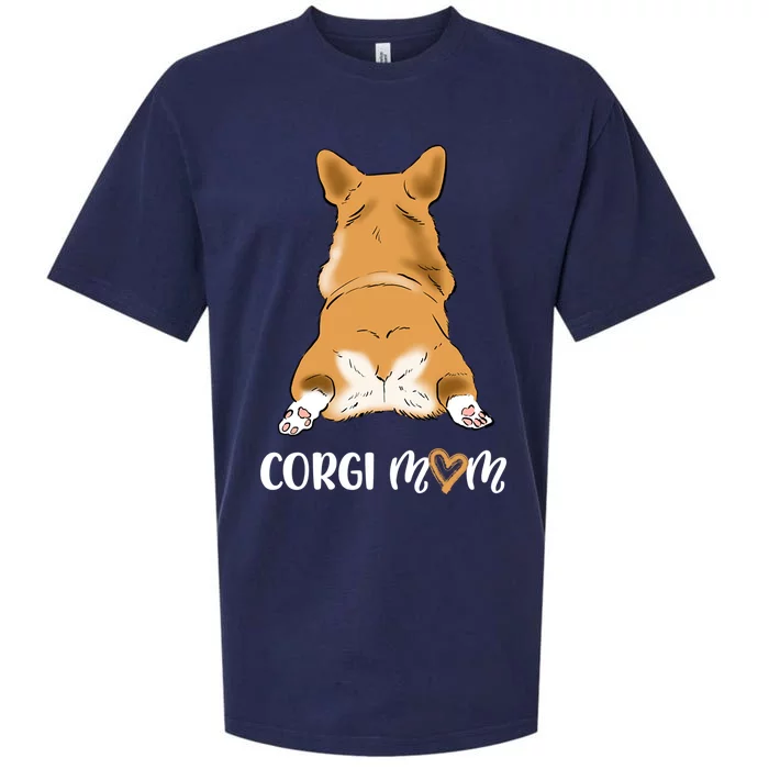 Funny Corgi Mom For Dog Lovers Sueded Cloud Jersey T-Shirt