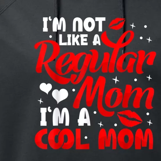 Funny Cool Mothers Day Tee For Mama Mom From Sons Daughters Performance Fleece Hoodie