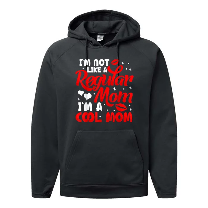 Funny Cool Mothers Day Tee For Mama Mom From Sons Daughters Performance Fleece Hoodie