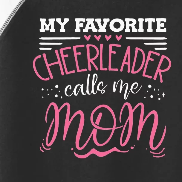 Funny Cheerleading Mom Cheer Mom gift for mother's day Toddler Fine Jersey T-Shirt