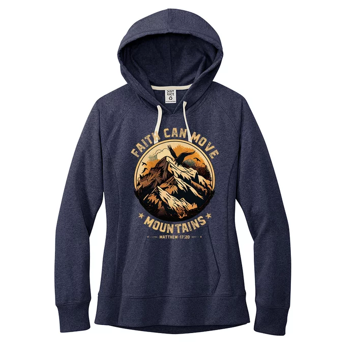 Faith Can Move Mountains Christian Women's Fleece Hoodie