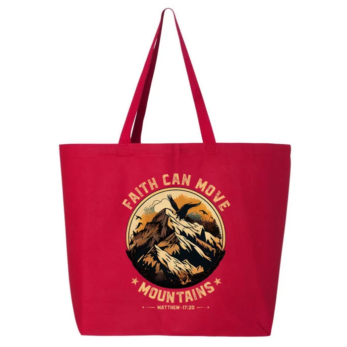 Faith Can Move Mountains Christian 25L Jumbo Tote