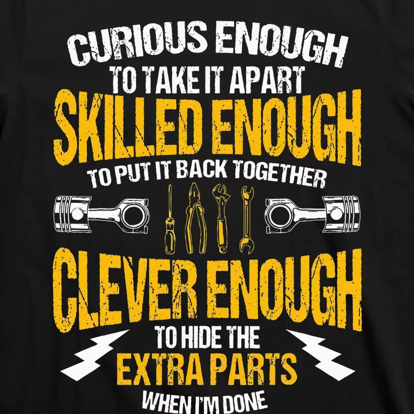 Funny Car Mechanic Gift Mechanic Tool Tuner T-Shirt