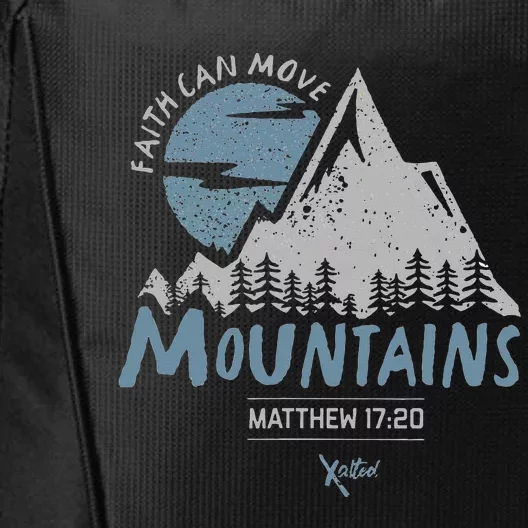 Faith Can Move Mountains Christian City Backpack