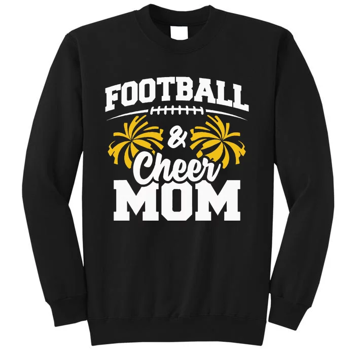 Football Cheer Mom High School Cheerleader Cheerleading Tall Sweatshirt