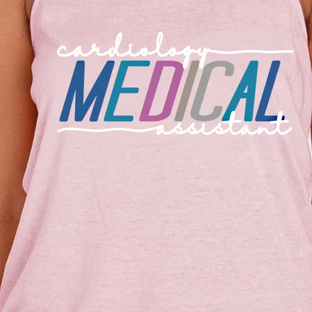 Funny Cardiology Medical Assistant Gift Women's Knotted Racerback Tank