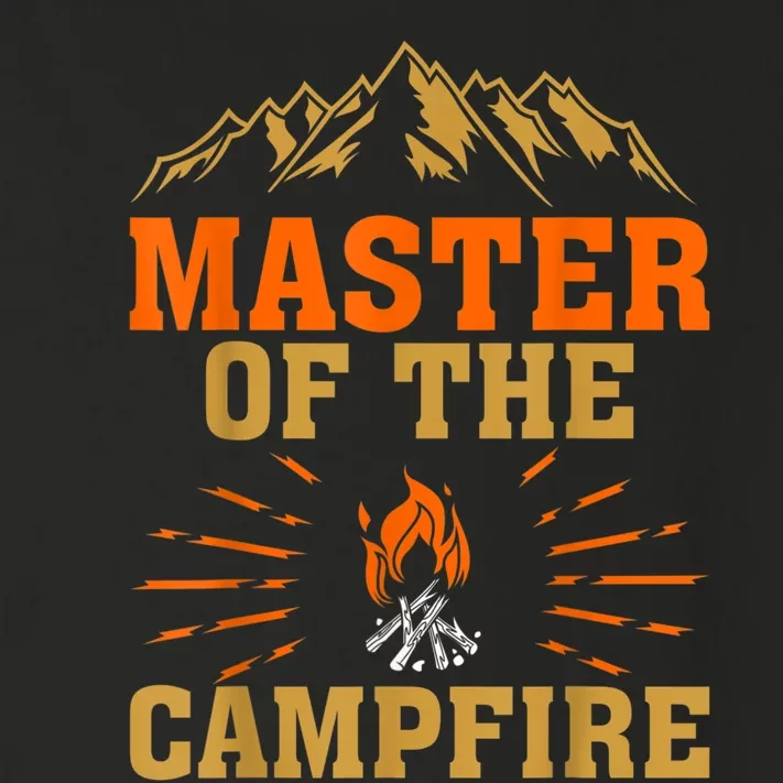 Funny Camping Master Of The Campfire Toddler Long Sleeve Shirt