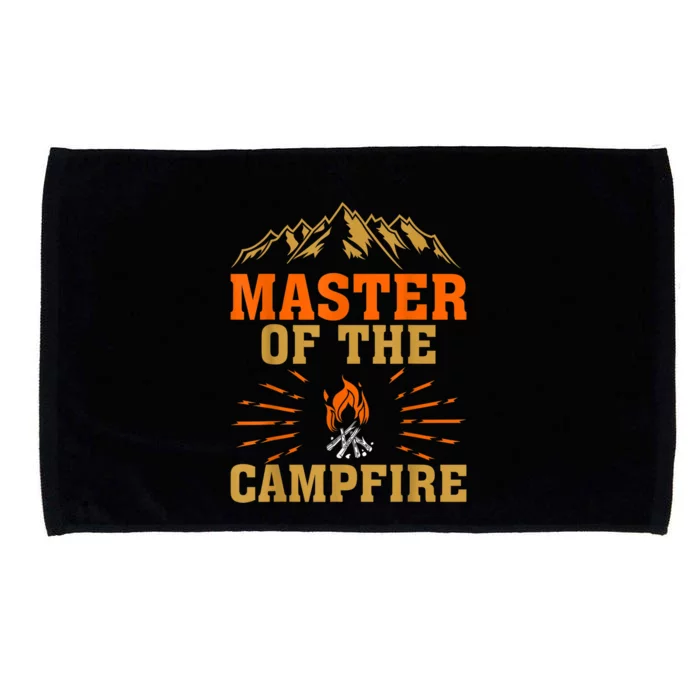 Funny Camping Master Of The Campfire Microfiber Hand Towel