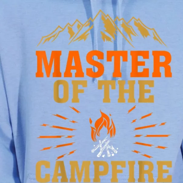 Funny Camping Master Of The Campfire Unisex Surf Hoodie