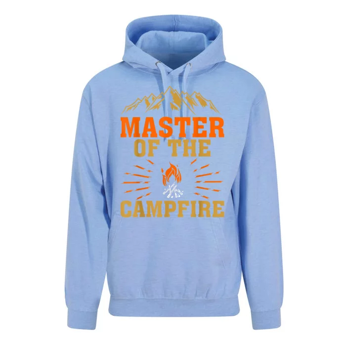 Funny Camping Master Of The Campfire Unisex Surf Hoodie