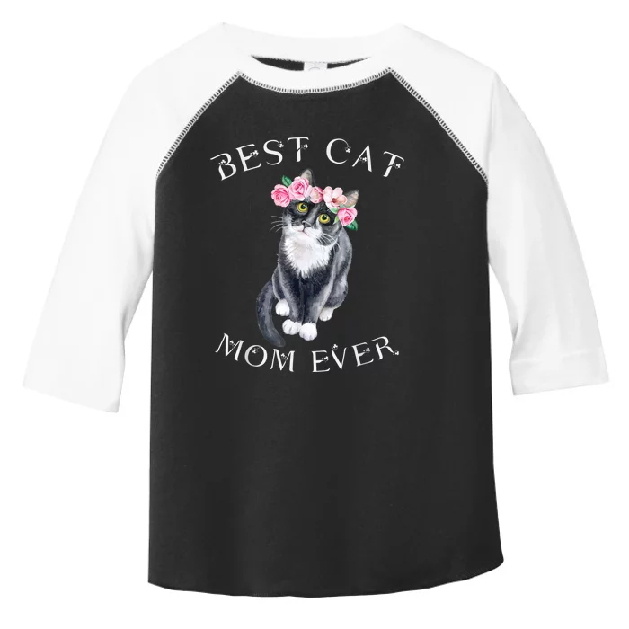 Funny Cat Mom For Cat Loversmothers Day Gift Toddler Fine Jersey T-Shirt