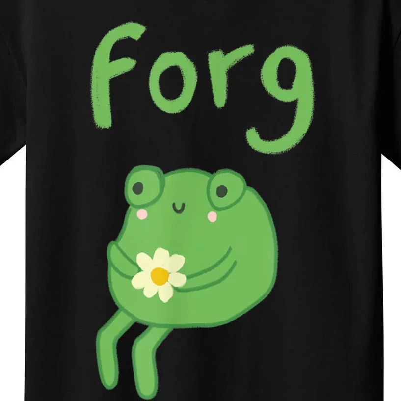 Frog Cake Meme Cute Aesthetic Forg Kids T-Shirt