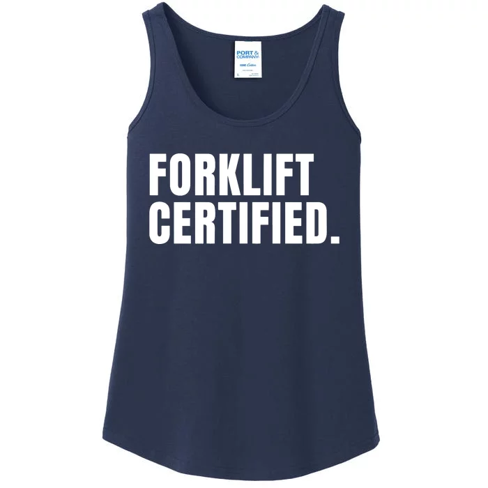 Forklift Certified Meme Funny Forklift Driver Forklift Operator Ladies Essential Tank