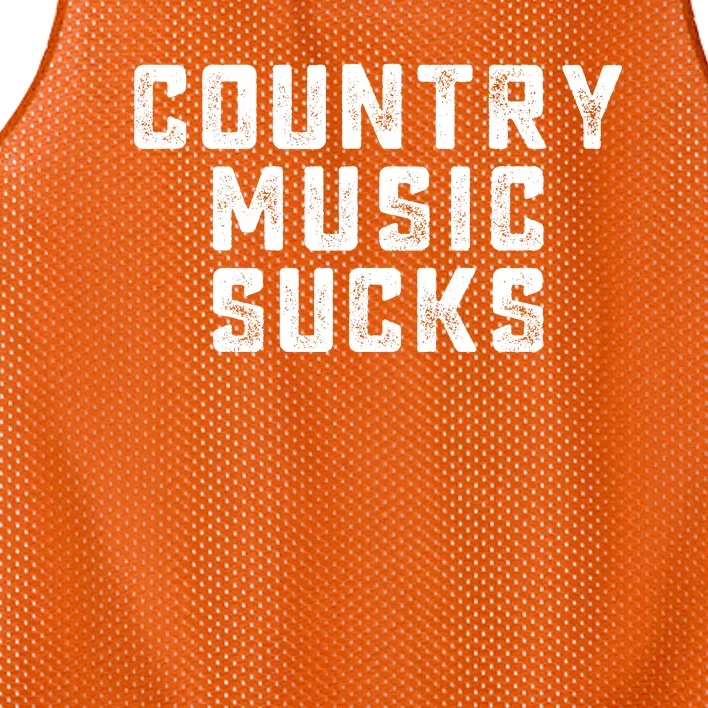 Funny Country Music Gifts Pop Country Sucks Mesh Reversible Basketball Jersey Tank