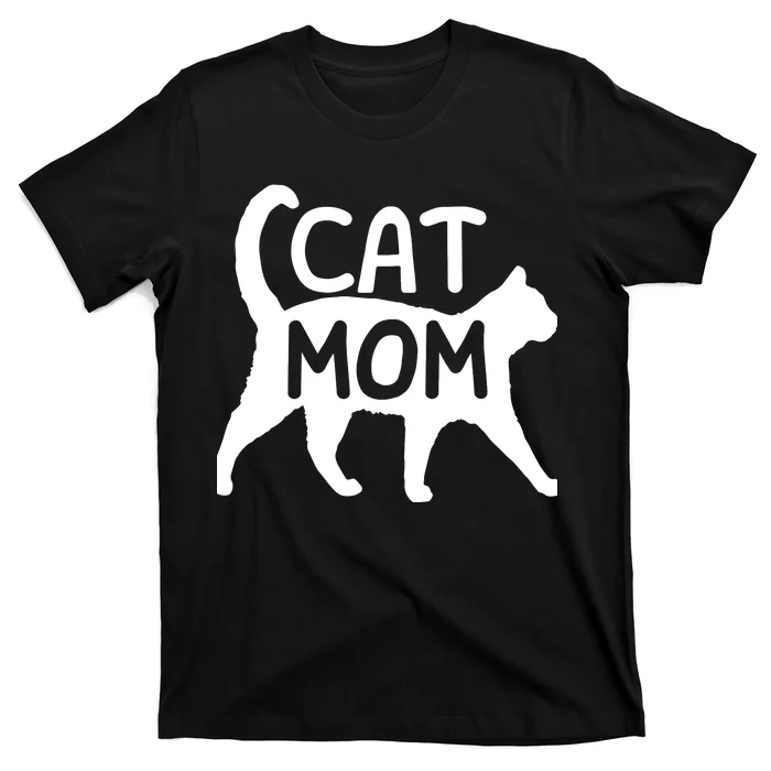 Funny Cat Mom Shirt For Women Cat Lovers Cute Mothers Day T-Shirt