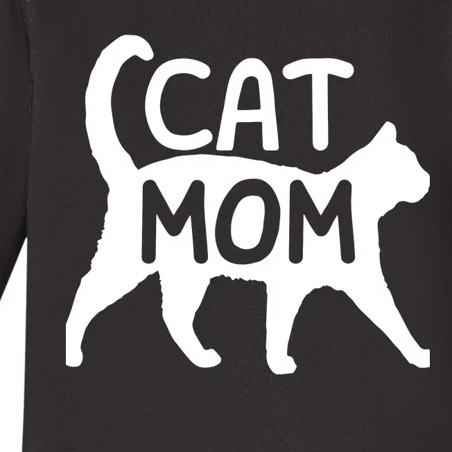 Funny Cat Mom Shirt For Women Cat Lovers Cute Mothers Day Baby Long Sleeve Bodysuit