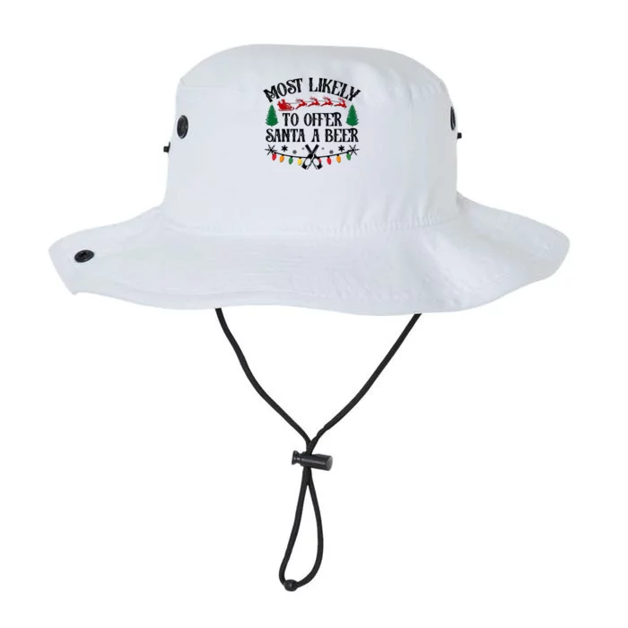 Funny Christmas Most Likely To Offer Santa A Beer Legacy Cool Fit Booney Bucket Hat