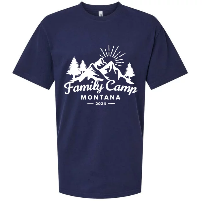 Family Camp Montana 2024 Matching Family Sueded Cloud Jersey T-Shirt