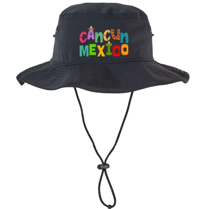 Funny Cancun Mexico Sombrero Colorful Typography Legacy Cool Fit Booney Bucket Hat