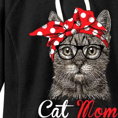 Funny Cat Mom For Cat LoversMothers Day Gift Women's Fleece Hoodie