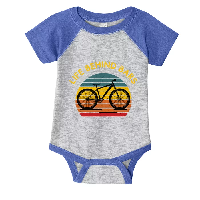 Funny Cycling Mountain Bike Downhill Biking Life Behind Bars Gift Infant Baby Jersey Bodysuit