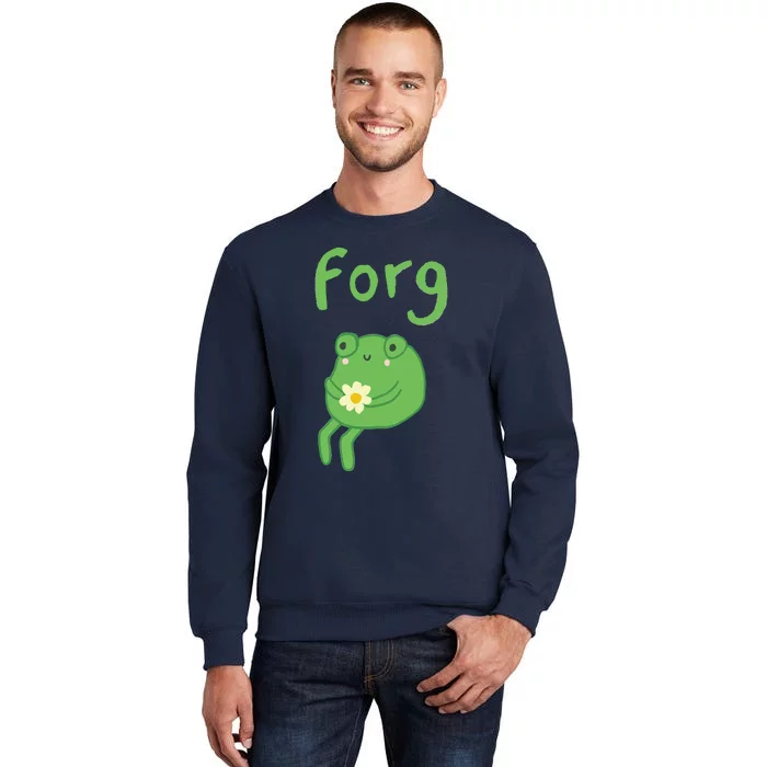 Frog Cake Meme Cute Aesthetic Forg Sweatshirt