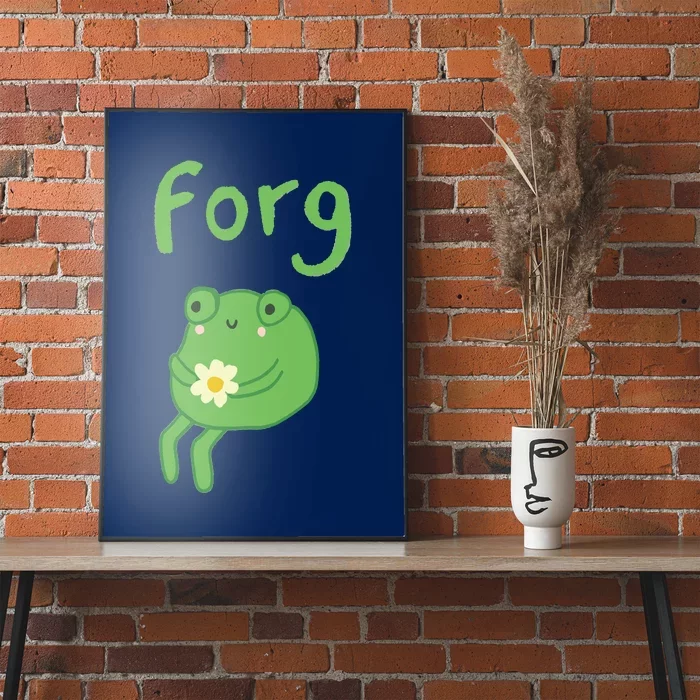 Frog Cake Meme Cute Aesthetic Forg Poster