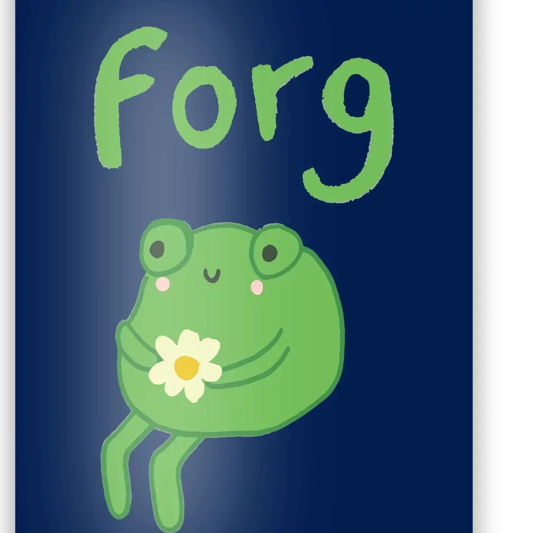 Frog Cake Meme Cute Aesthetic Forg Poster