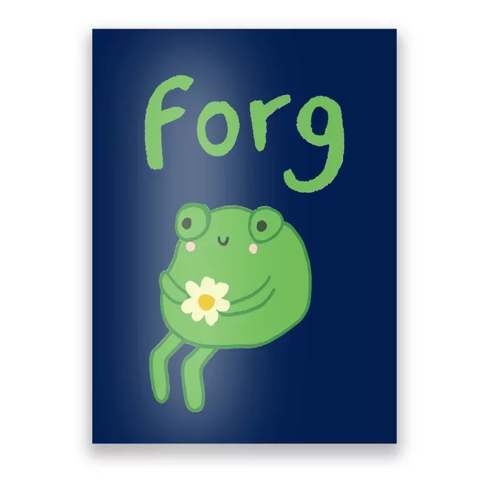 Frog Cake Meme Cute Aesthetic Forg Poster