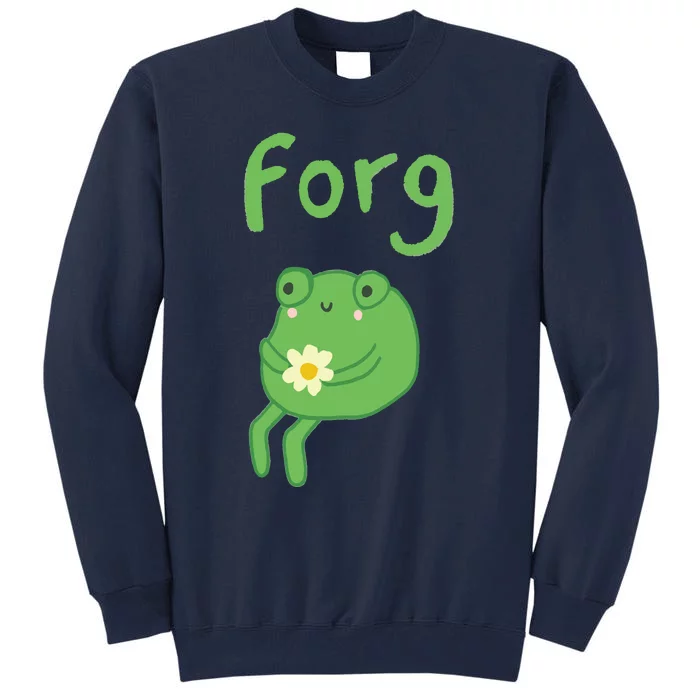 Frog Cake Meme Cute Aesthetic Forg Tall Sweatshirt