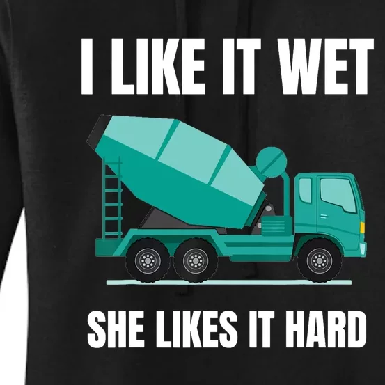 Funny Concrete Mixer - Cement Mixer Truck Driver Gift Women's Pullover Hoodie