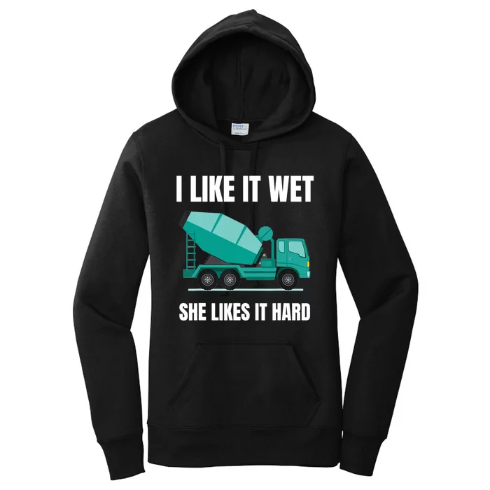 Funny Concrete Mixer - Cement Mixer Truck Driver Gift Women's Pullover Hoodie