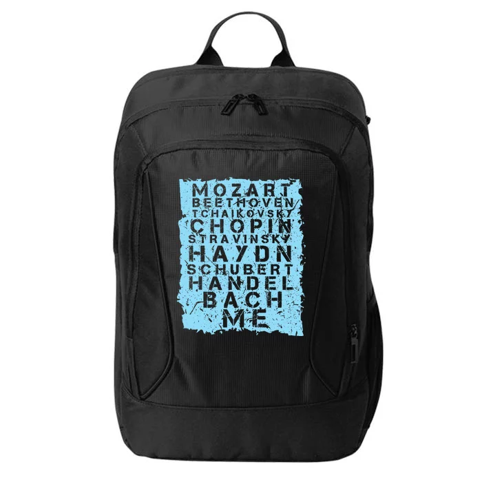 Famous Classical Music Composer Gift Musician Mozart City Backpack