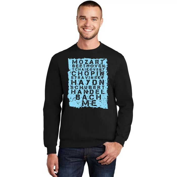 Famous Classical Music Composer Gift Musician Mozart Tall Sweatshirt