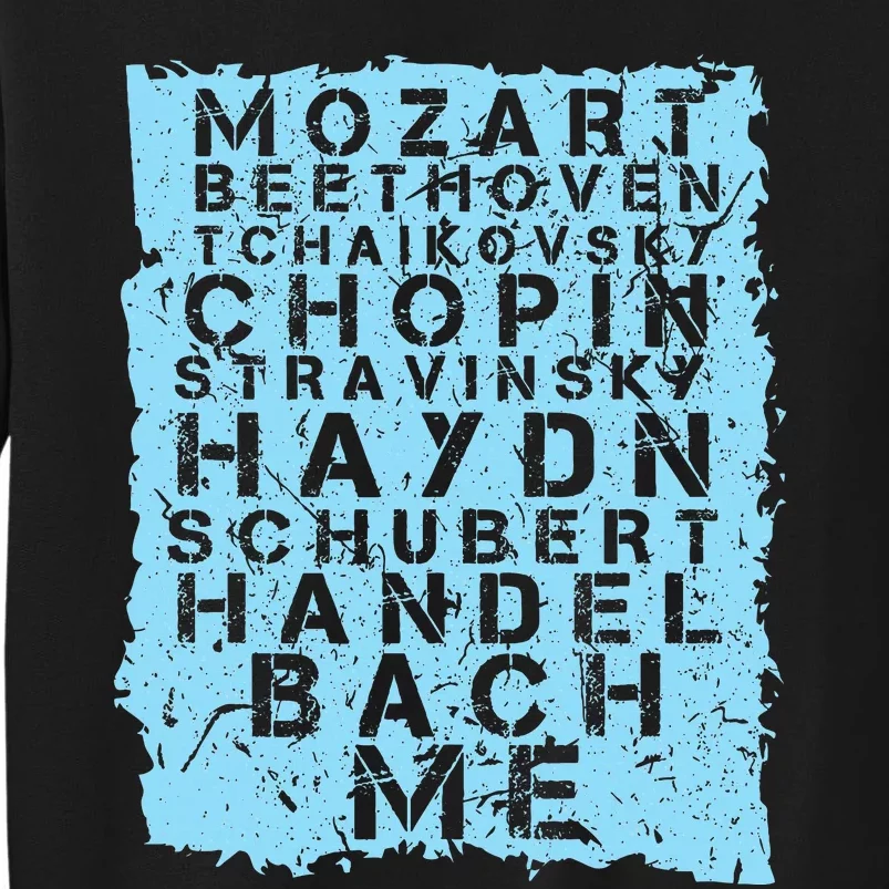 Famous Classical Music Composer Gift Musician Mozart Tall Sweatshirt