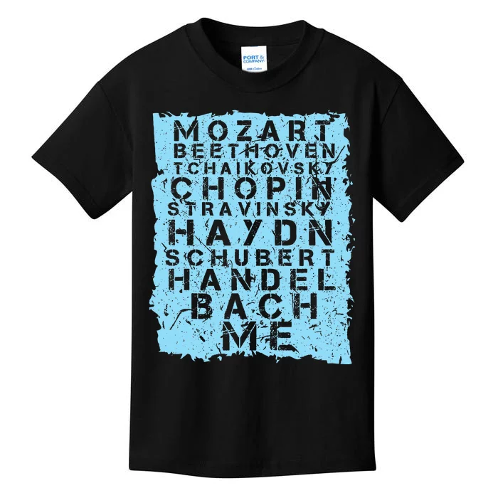 Famous Classical Music Composer Gift Musician Mozart Kids T-Shirt