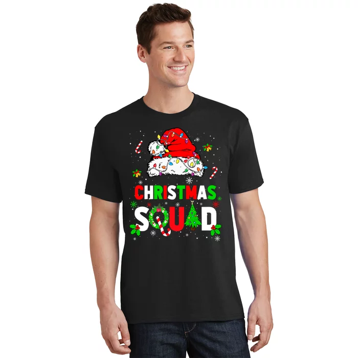 Family Christmas Matching Outfits Team Santa Elf Squad T-Shirt