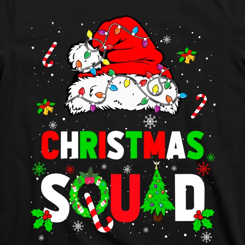 Family Christmas Matching Outfits Team Santa Elf Squad T-Shirt