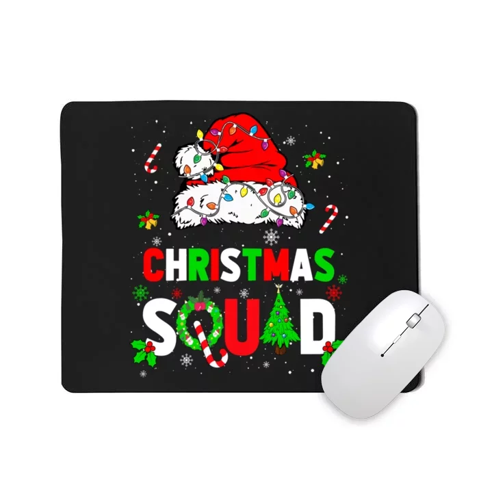 Family Christmas Matching Outfits Team Santa Elf Squad Mousepad