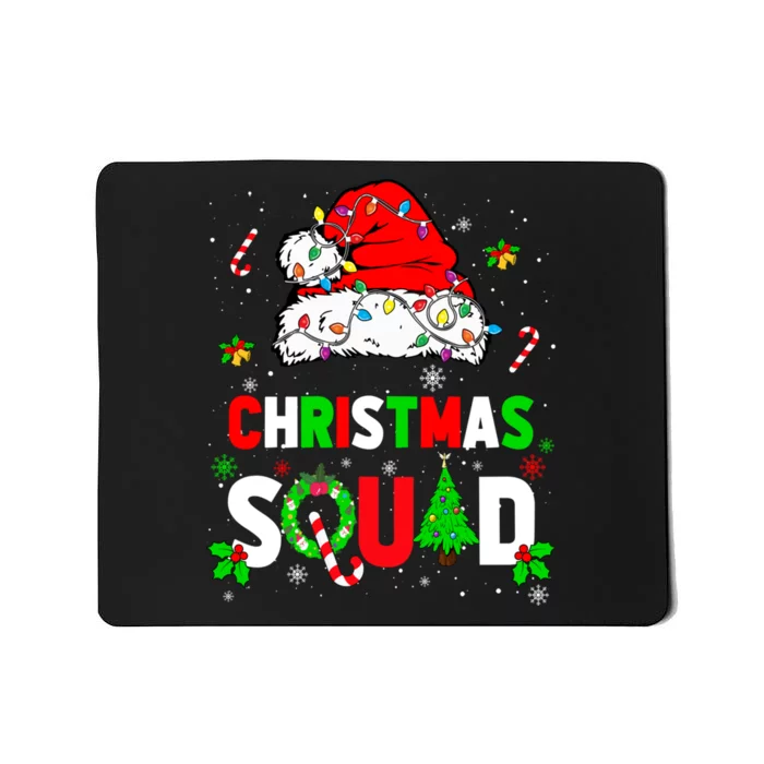 Family Christmas Matching Outfits Team Santa Elf Squad Mousepad